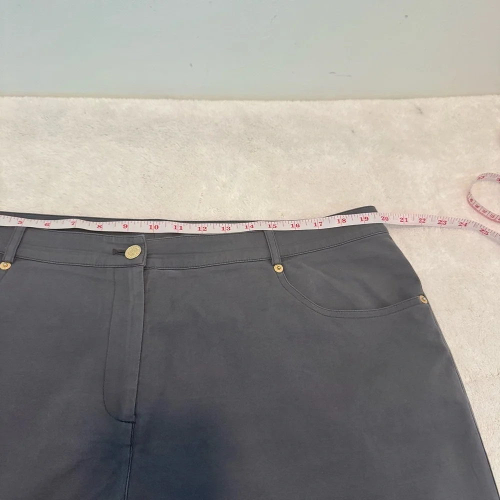 St. John gray wide legs casual pants size 16 - Picture 7 of 12